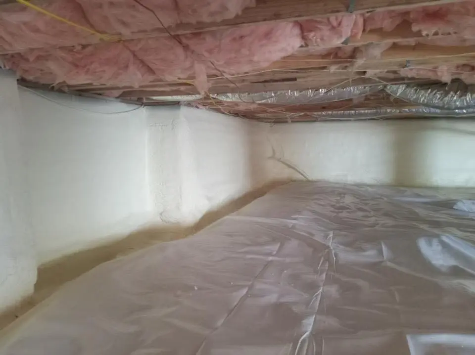 Crawl space encapsulation with closed-cell spray foam for Roof Waterproofing in Scappoose